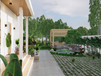 Công trình nhà phố 1 tầng ở trà vinh 