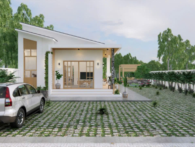 Công trình nhà phố 1 tầng ở trà vinh 